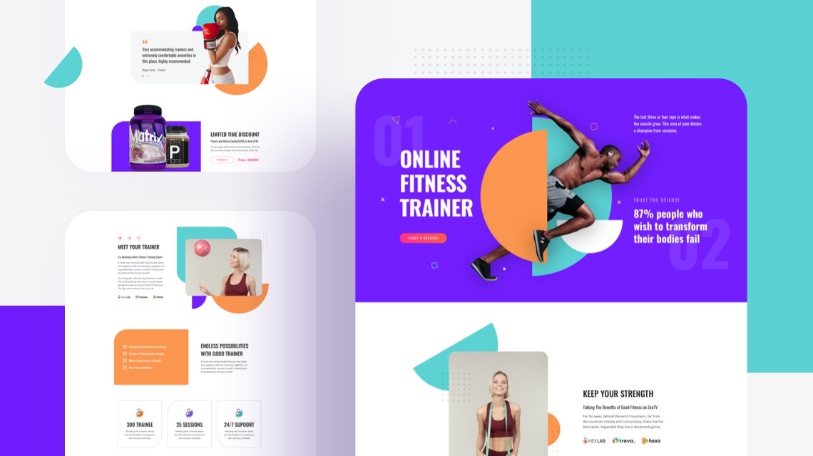 Fitness Website with Joomla
