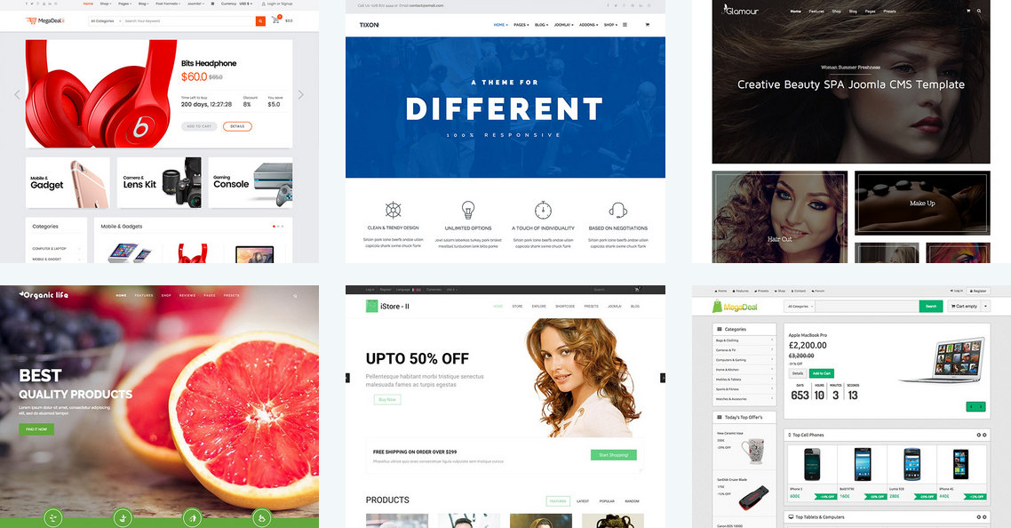 joomla shop templates
