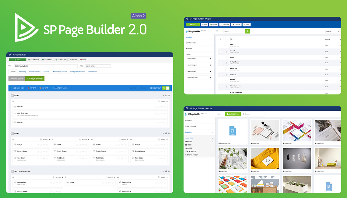 SP Page Builder 2.0 Alpha 2 is now available