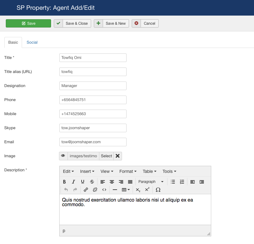 Property agent adding