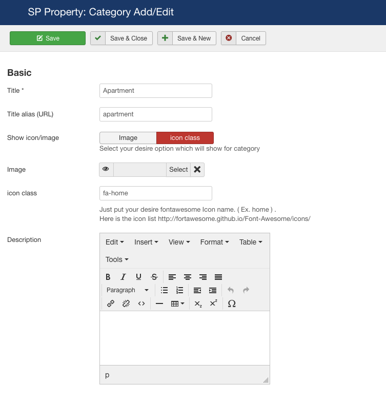 Propert category add