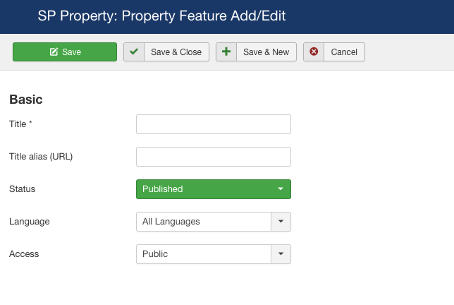 Propert features add