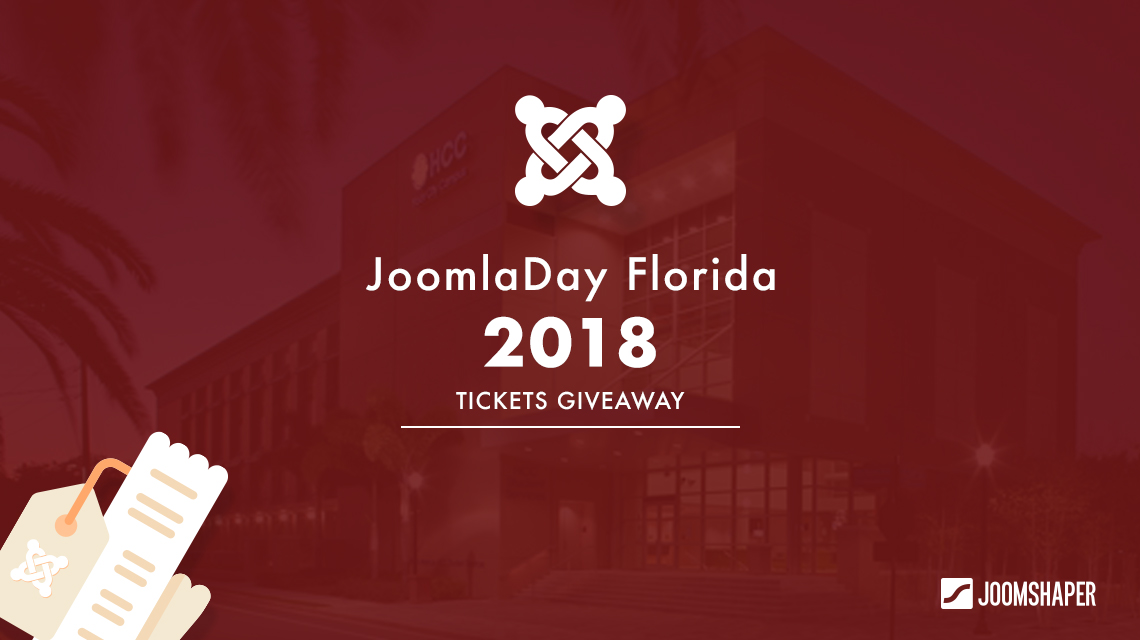 Giveaway! Free tickets for JoomlaDay Florida 2018