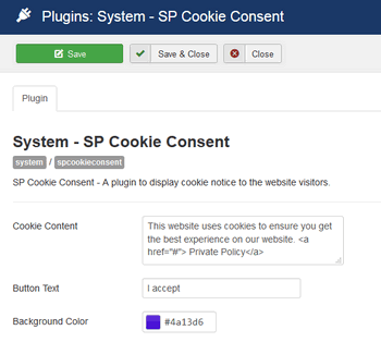Plugin Settings
