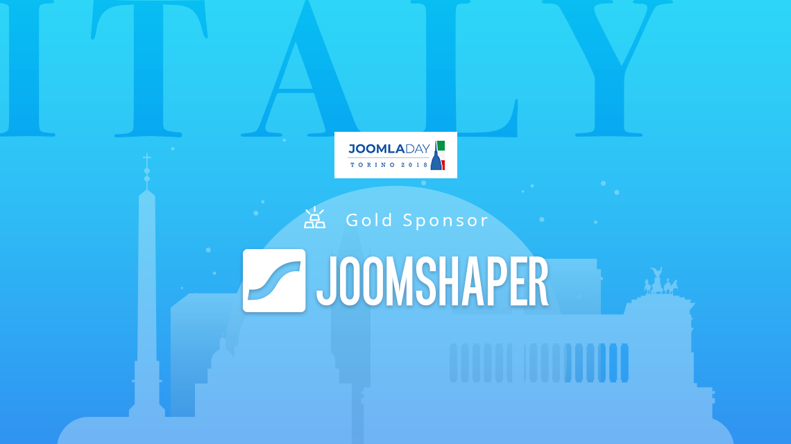 JoomShaper is happy to sponsor JoomlaDay Italia 2018