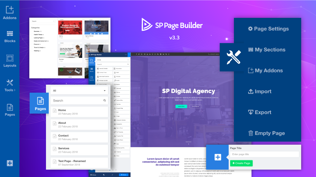 Introducing SP Page Builder 3.3 with radical new UI, refined UX & new features
