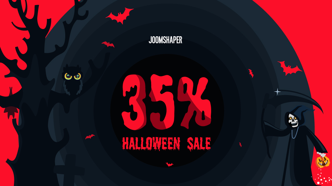 35% Halloween Discount on all JoomShaper Plans!