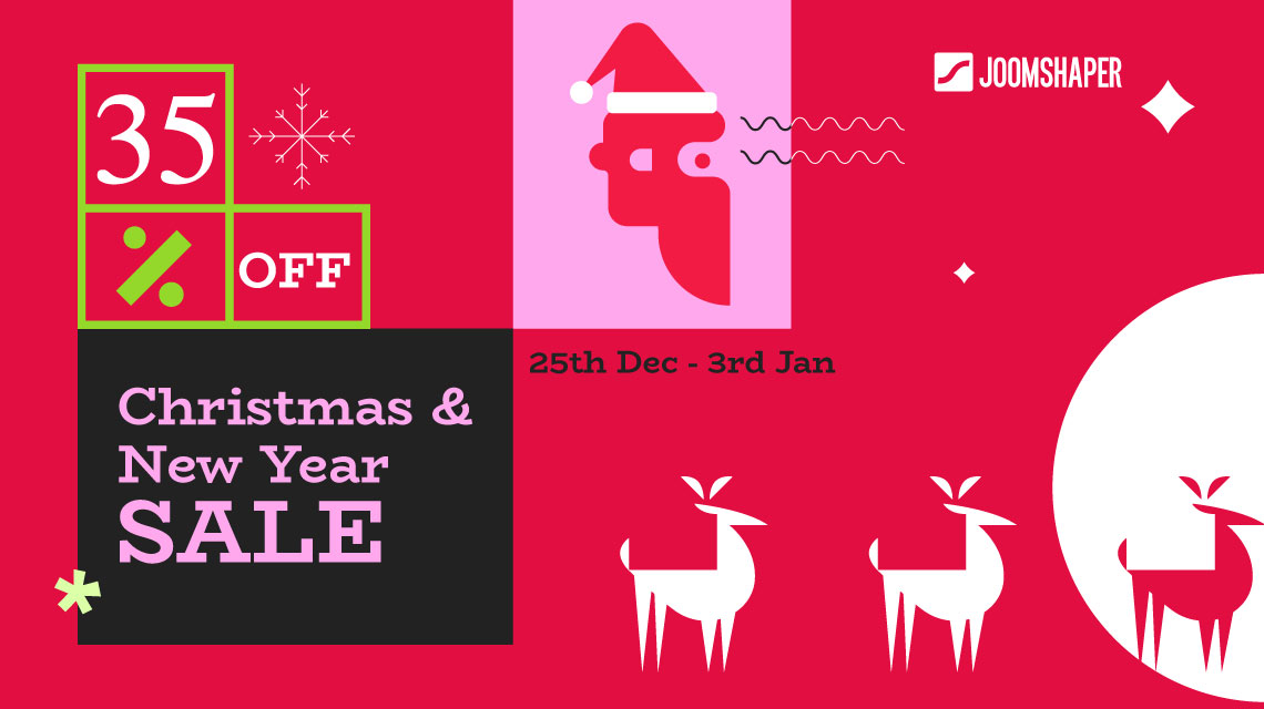 35% Christmas and New Year Discount on All JoomShaper Products!