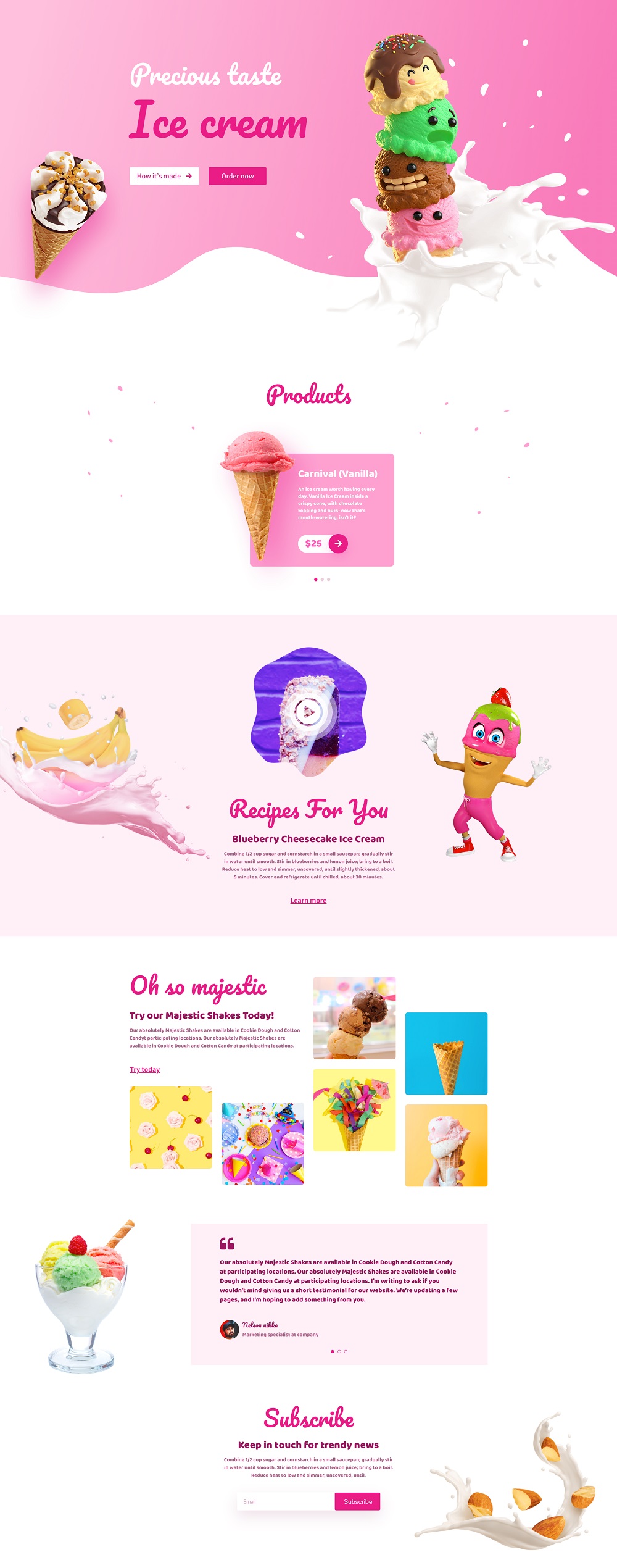 Ice cream layout bundle