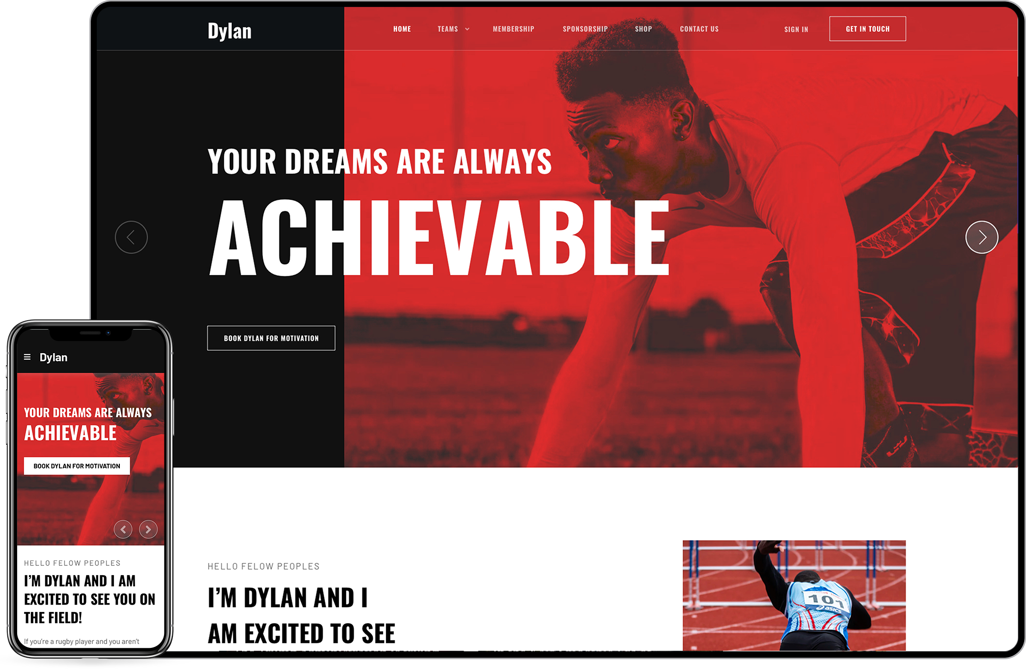 Dylan - Joomla Template for Athlete, Portfolio and Sport - JoomShaper