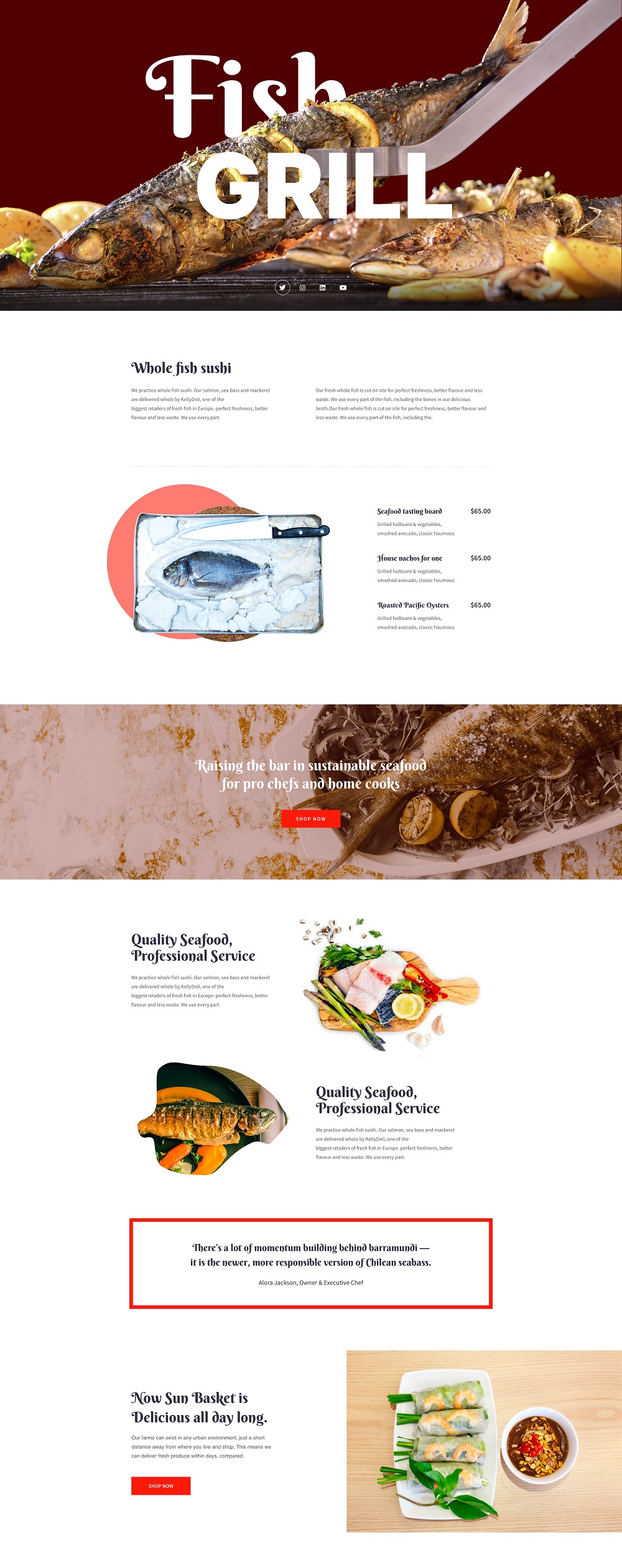 Sea Food layout bundle