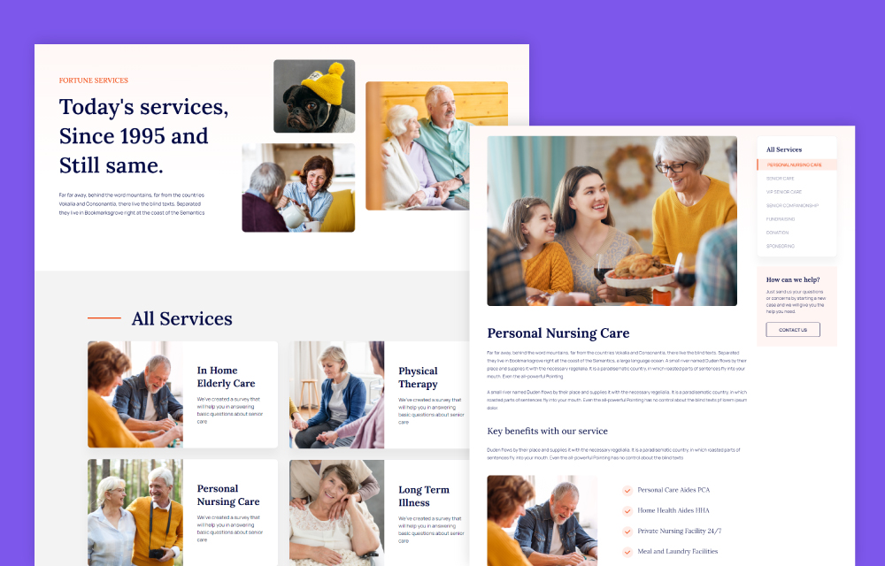 Introducing Fortune: An Elderly Care and Oldage Home Joomla Template For Agencies & Non-profits