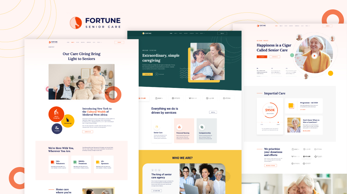 Introducing Fortune: An Elderly Care & Old Age Home Joomla Template for Agencies & Non-Profits