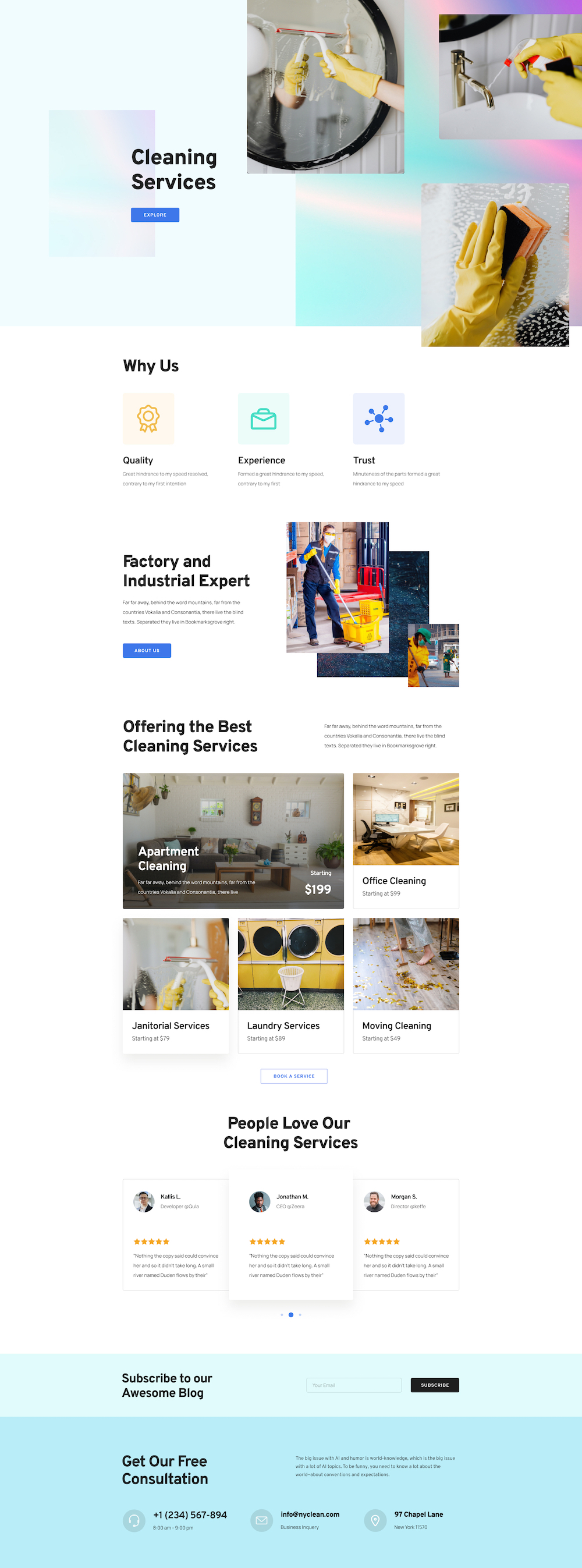 Cleaning Service Layout Bundle