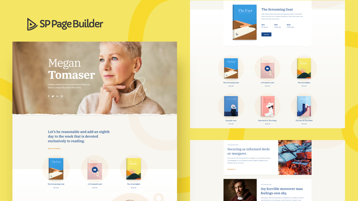 Introducing Author-A Free Layout Bundle for SP Page Builder Pro