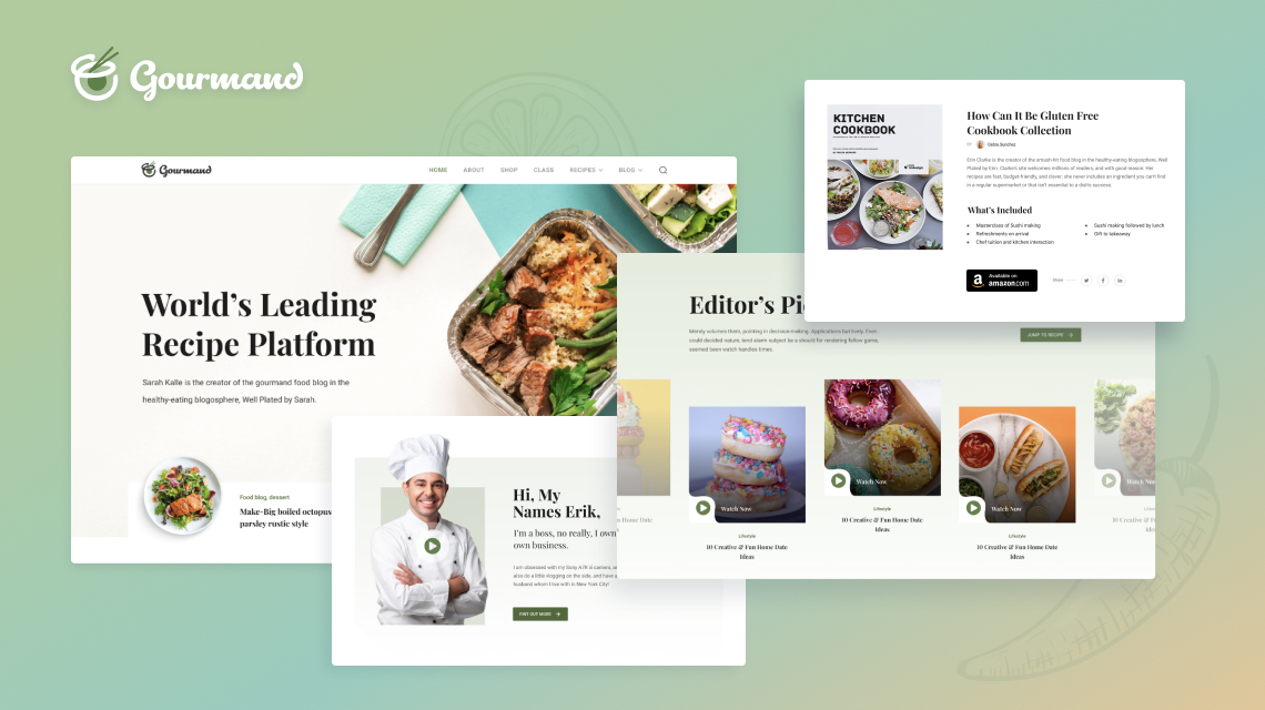 Introducing Gourmand: A Food Blog and Recipe Joomla Template for You