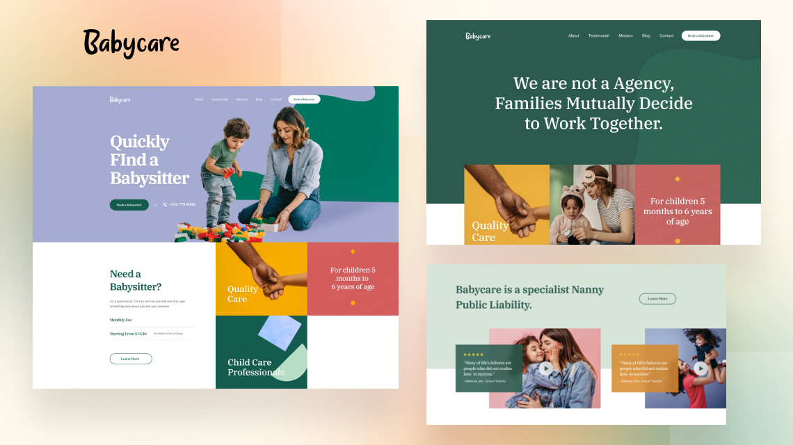 Introducing BabyCare: A Delicately Designed Joomla Template for BabySitters and Child Care Websites.