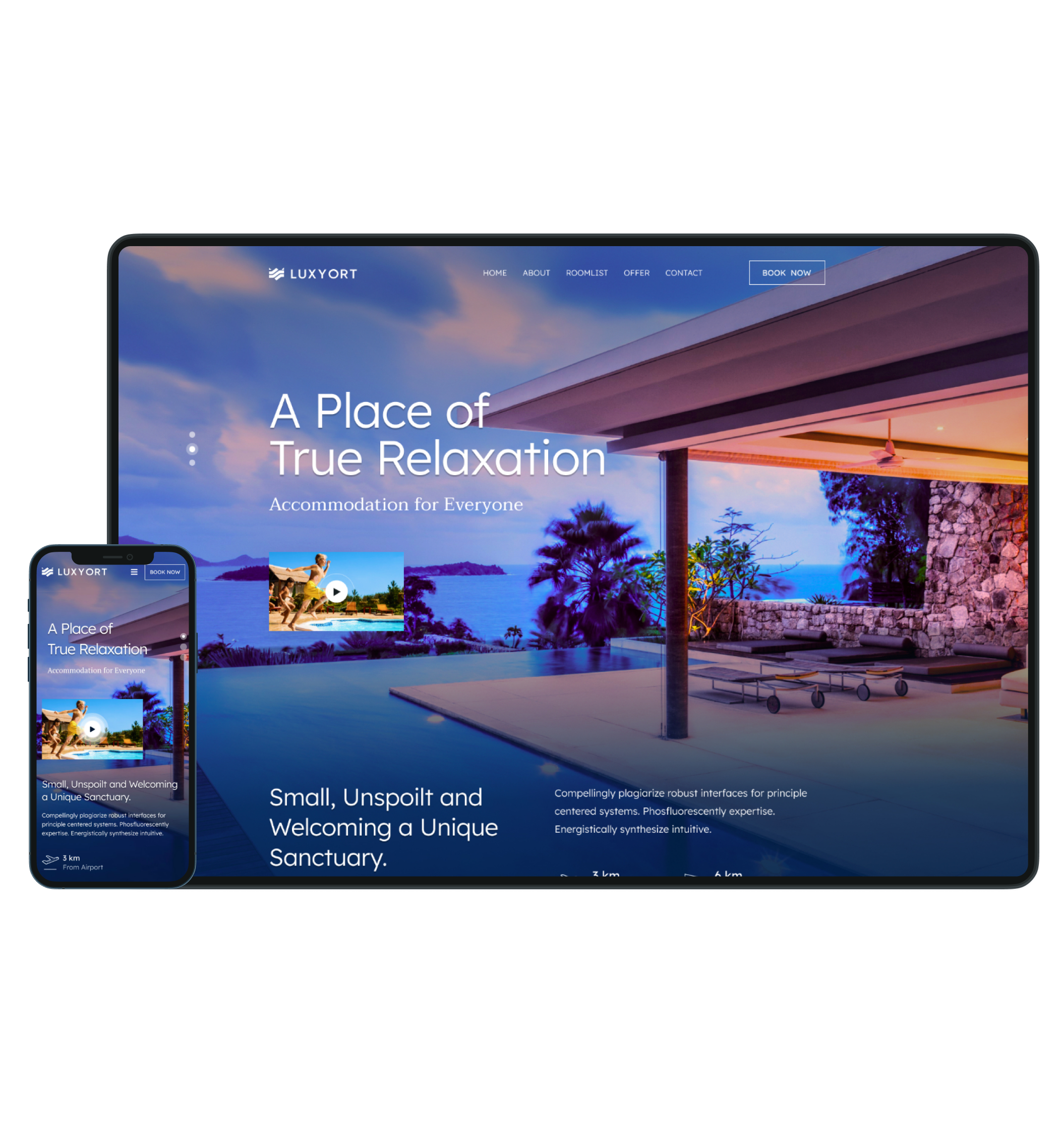 Luxyort - Resort and Holiday Destination Joomla Template - JoomShaper