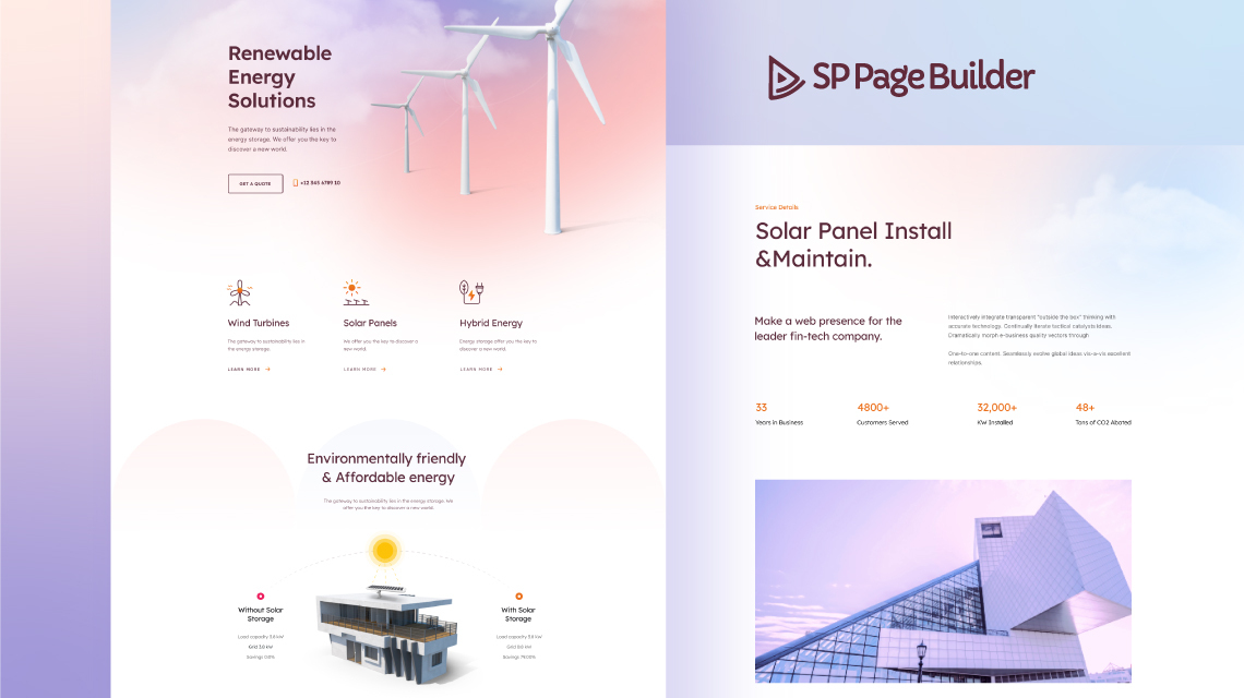 Introducing Energy- A Free Layout Bundle for SP Page Builder Pro
