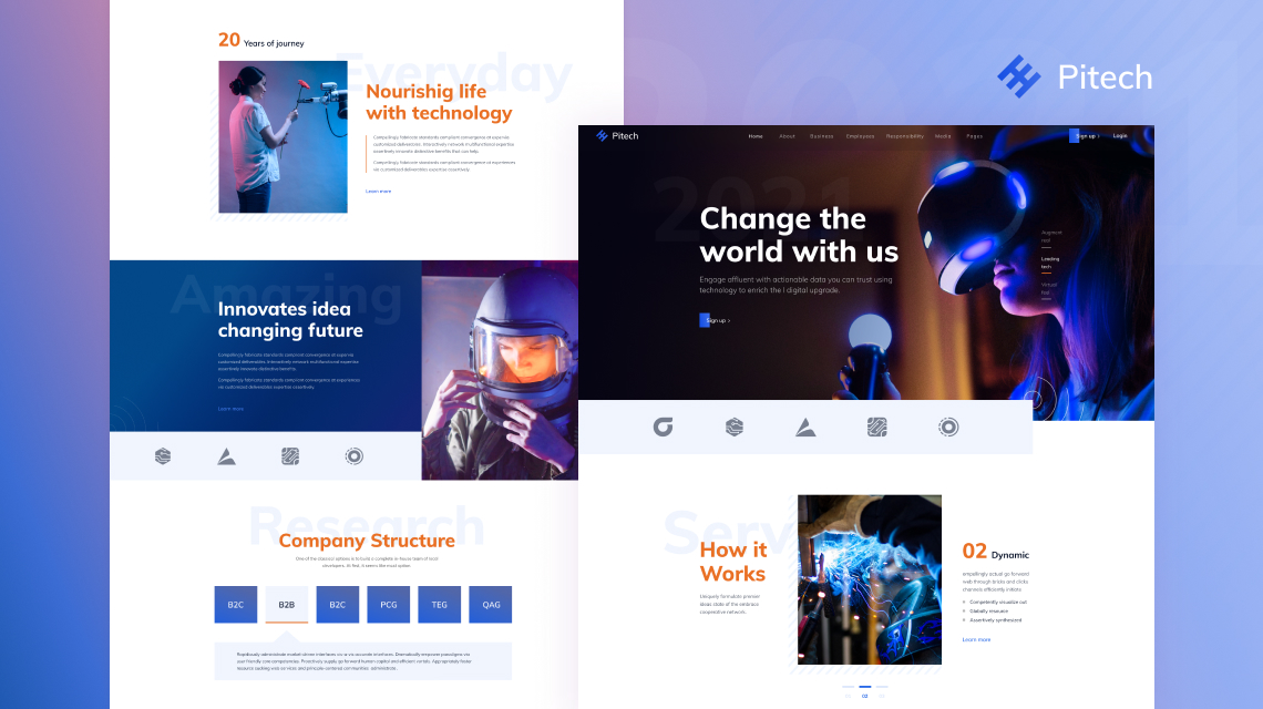 Introducing Pitech: A Complete Technology and IT Solution Joomla Template for You