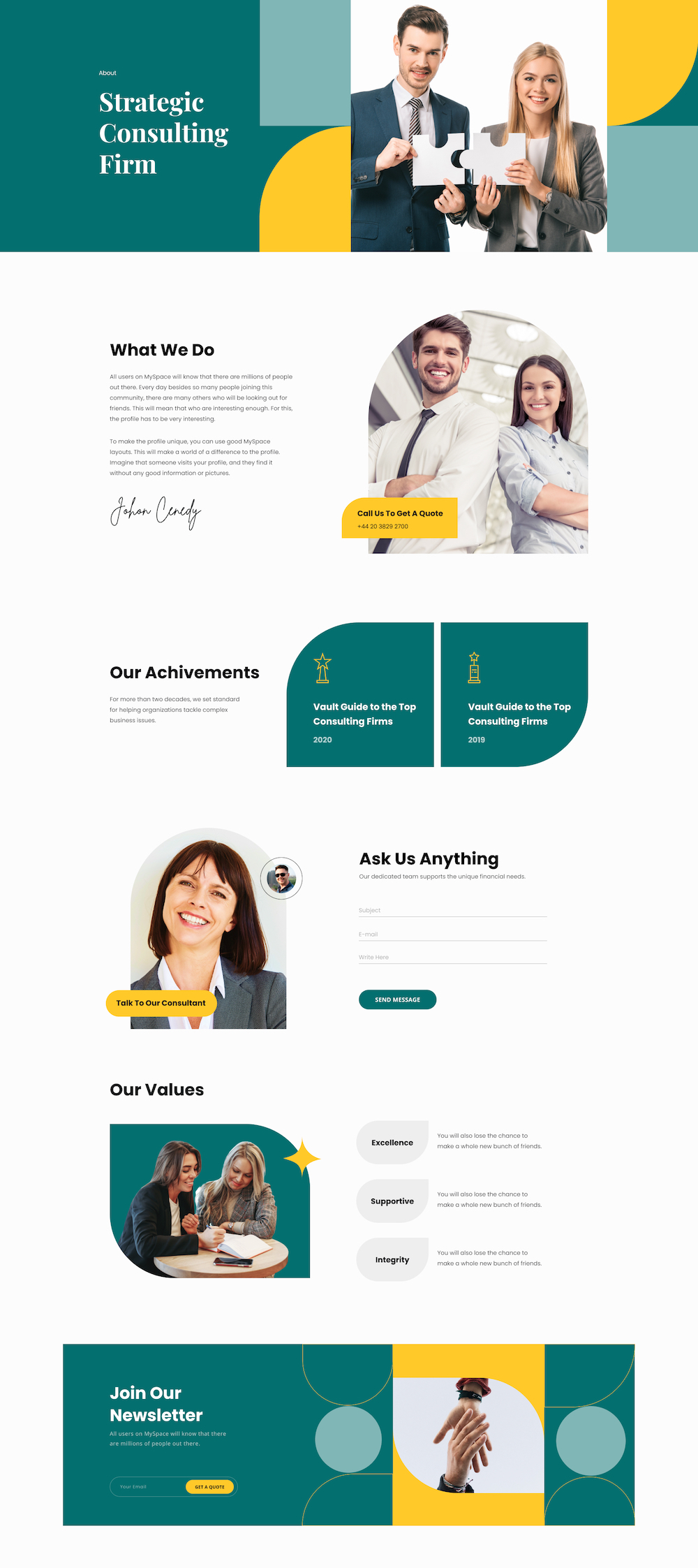 Consultancy Firm Layout Bundle