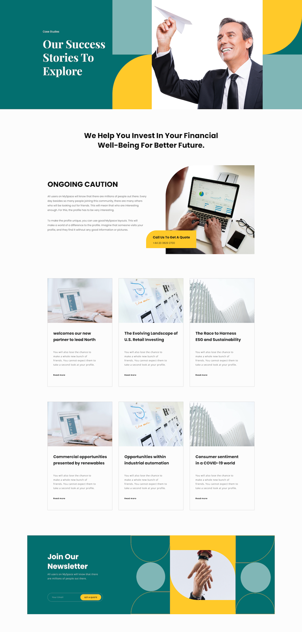 Consultancy Firm Layout Bundle