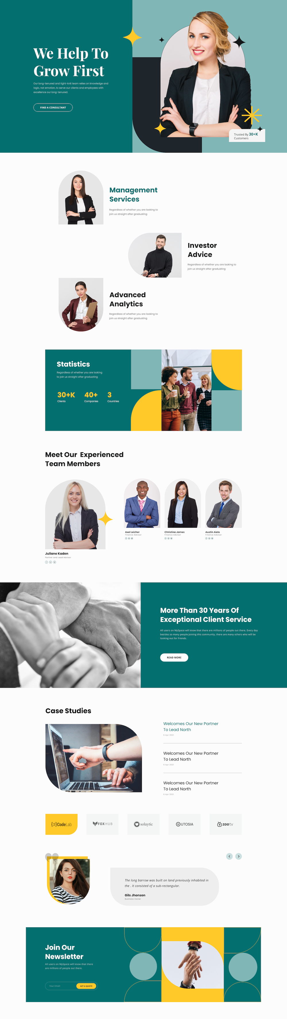 Consultancy Firm Layout Bundle