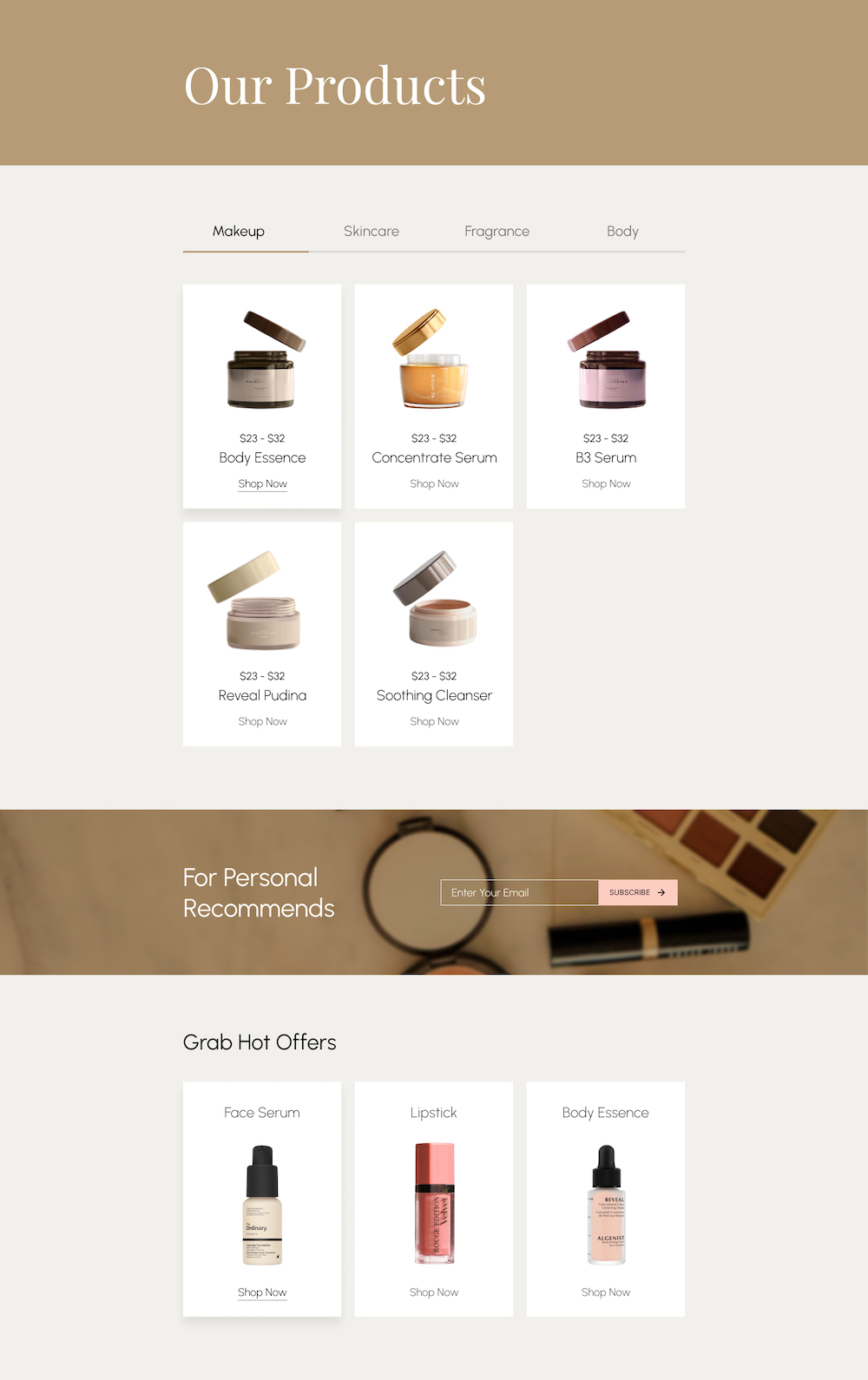 Cosmetics Shop layout bundle