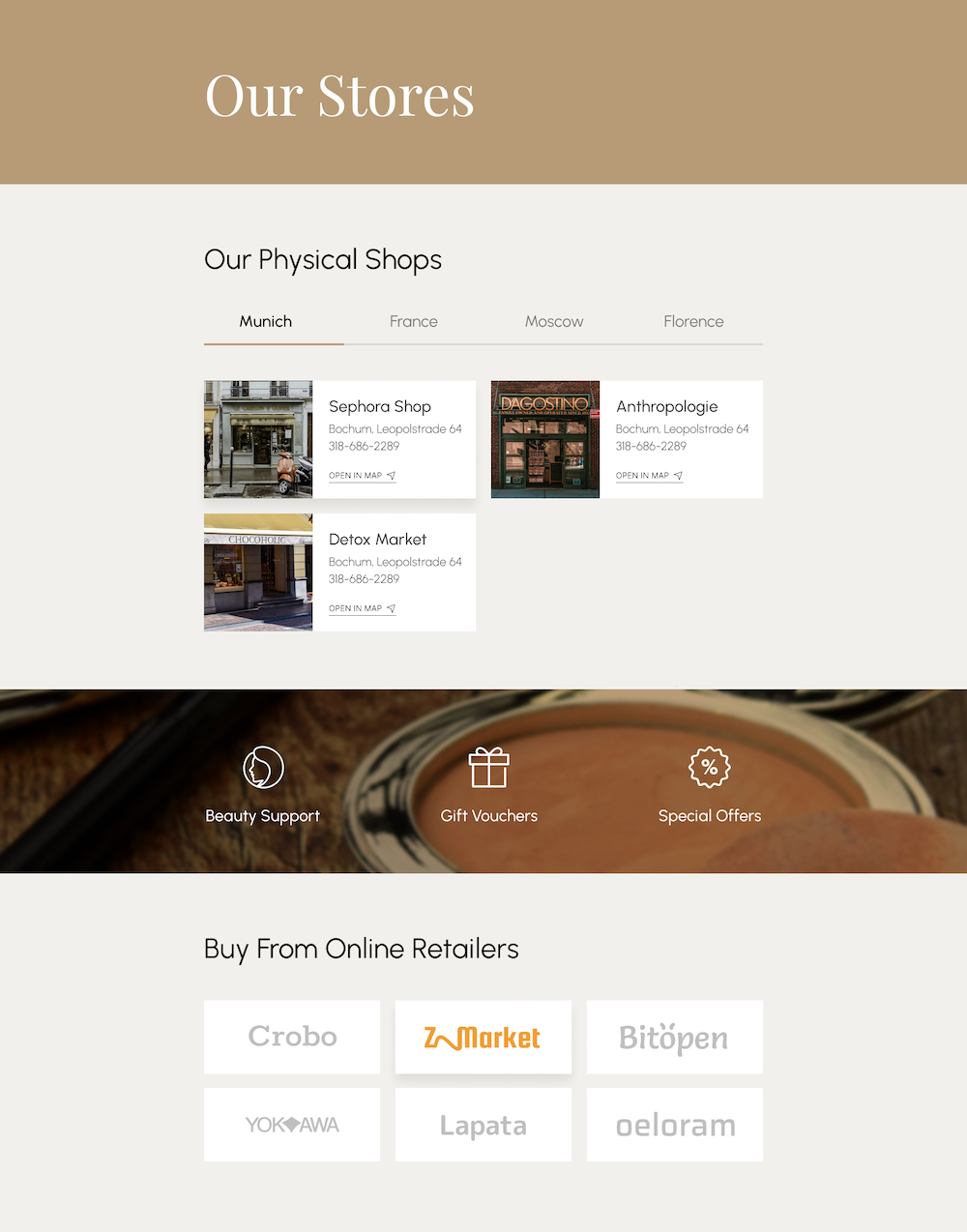 Cosmetics Store layout bundle