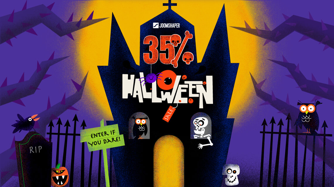 [Expired] 35% Halloween Discount on All JoomShaper Plans: Massive Savings!