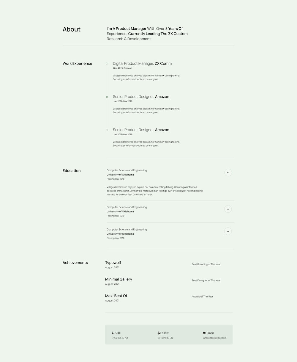 Resume Layout Bundle