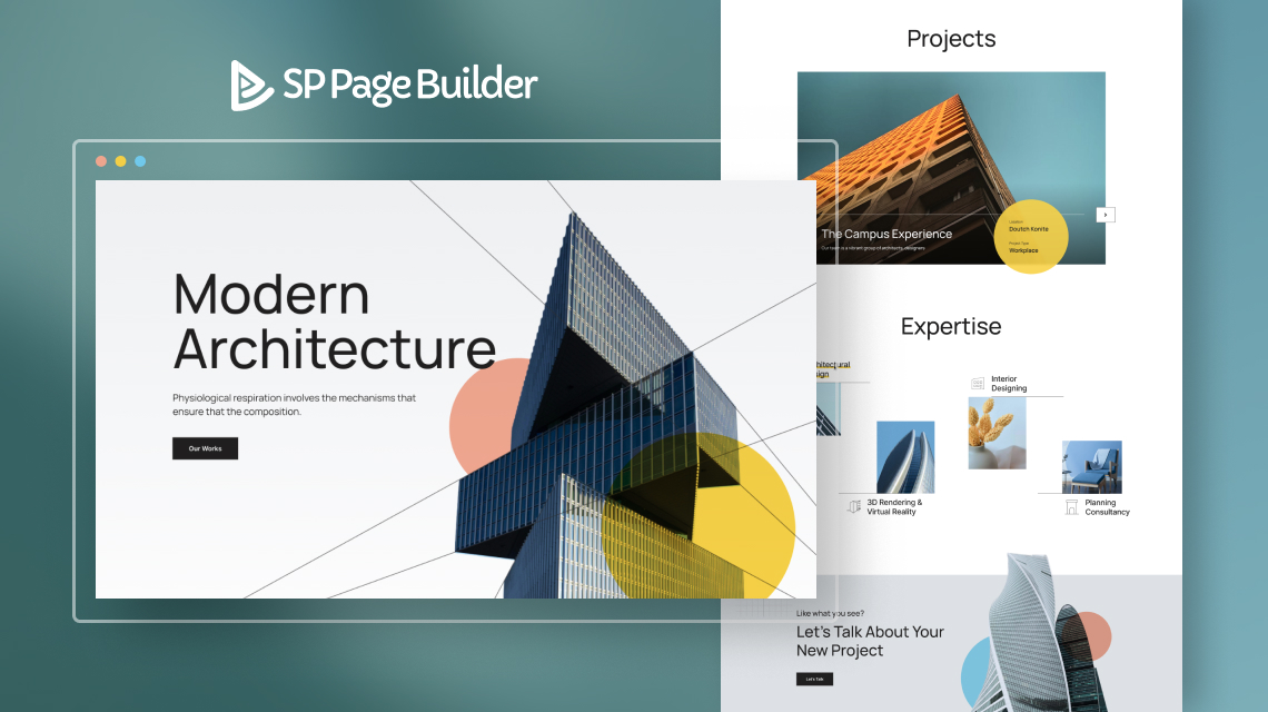 Introducing Architectural Firm - A Free Layout Bundle for All SP Page Builder Pro Users