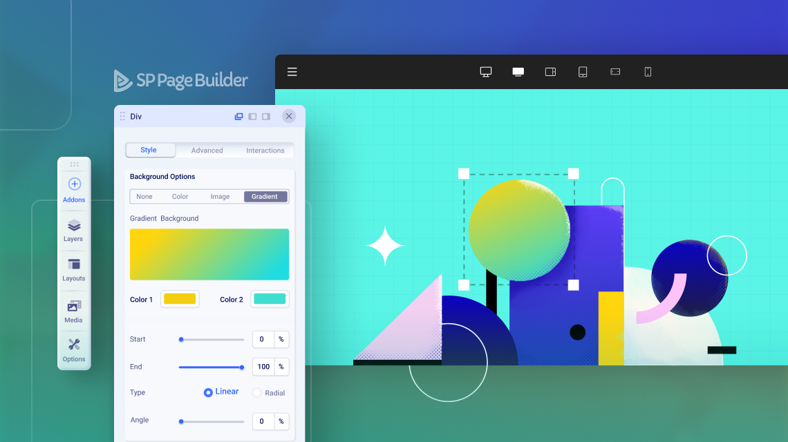 How to Add Custom Shapes to Your Joomla Webpage Using SP Page Builder 4