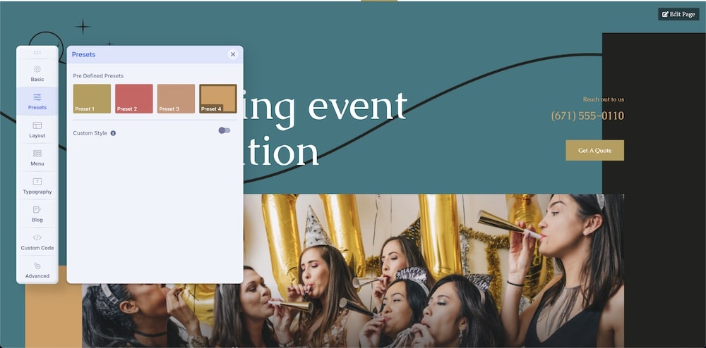 Event Planner Joomla Template