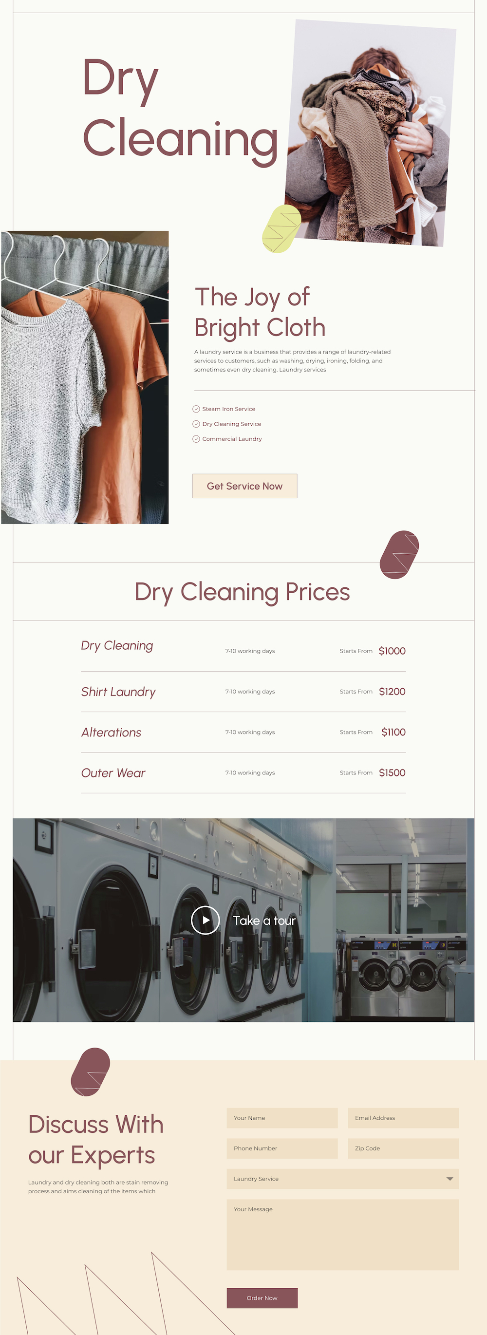 Laundromat Services Details