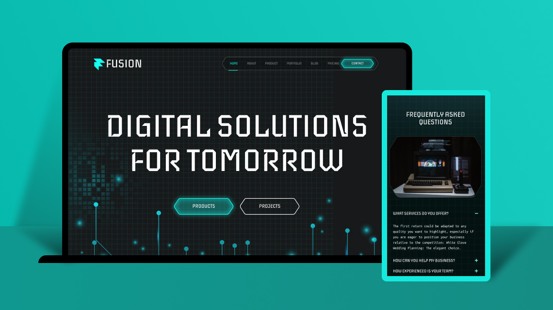 Fusion: A Futuristic Joomla Template to Empower Tech & AI Businesses 