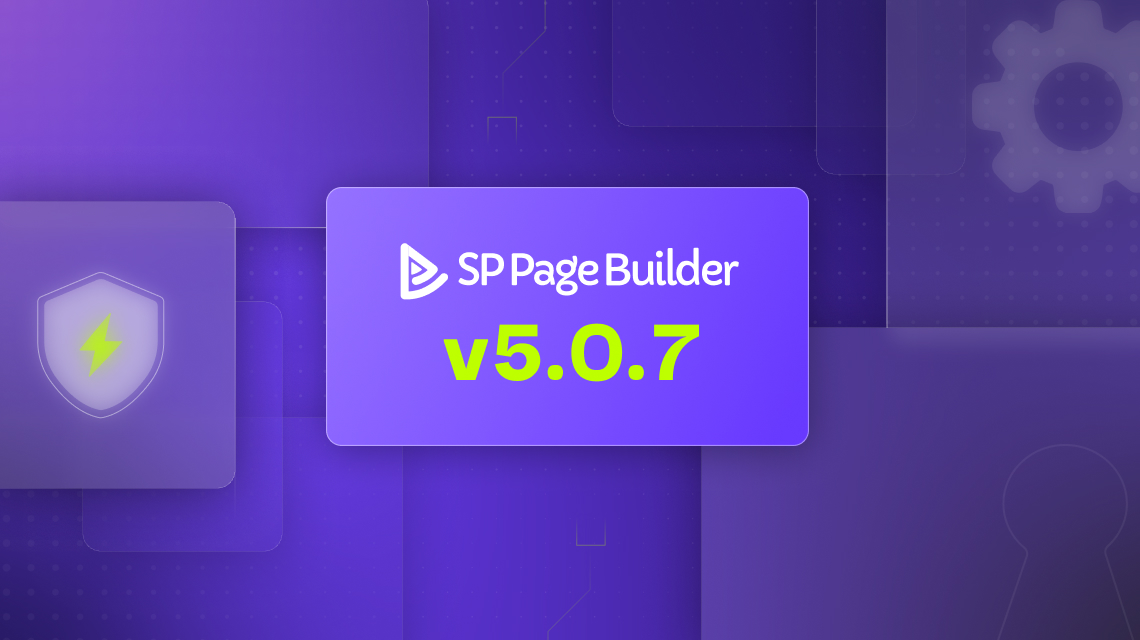 SP Page Builder v5.0.7 Fixes Several Security Vulnerabilities and More