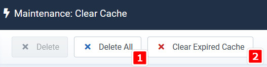 delete all cache
