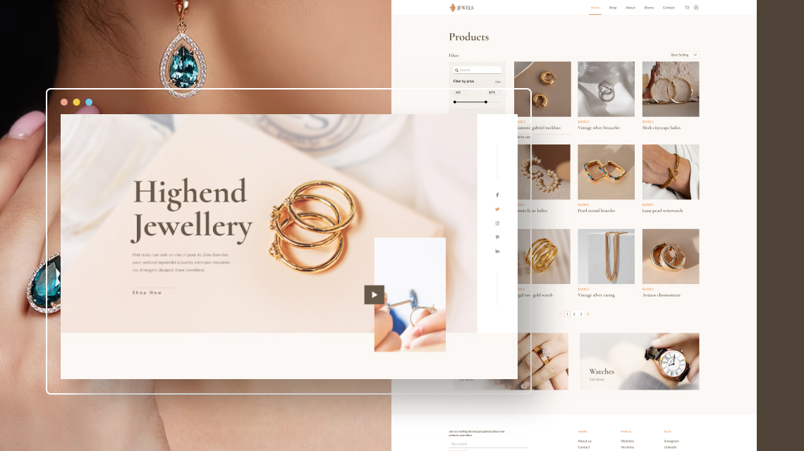 Jewels: A Chic Joomla eCommerce Template for Watches and Jewelleries