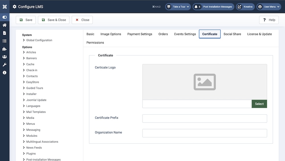 Certificate (Global Configuration) Certificate (Global Configuration)