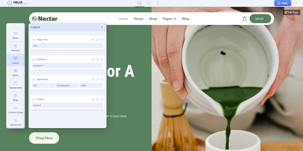 Nectar Joomla Template