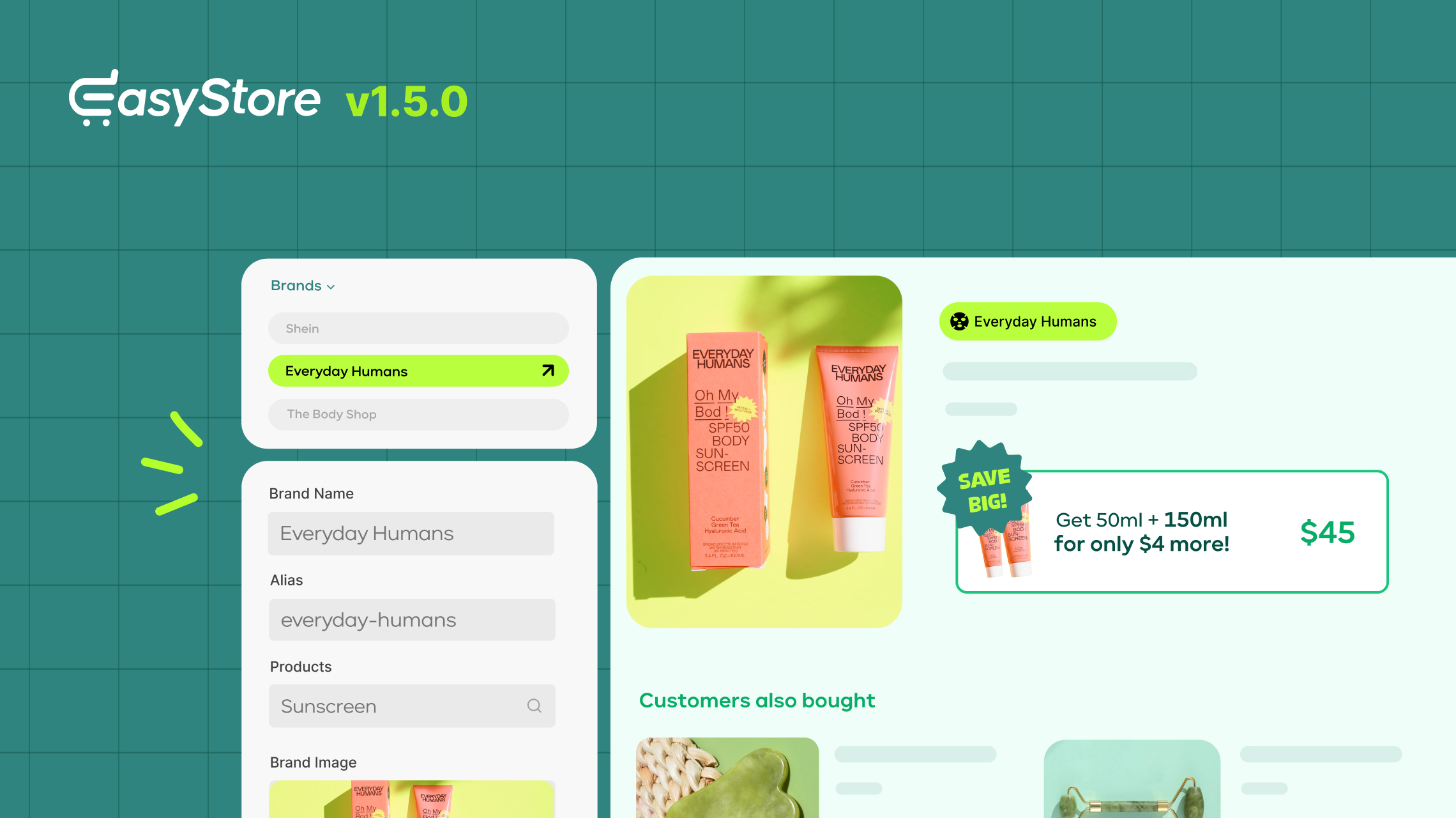 EasyStore v1.5.0: Powered up With Product Upsell & Cross-Sell, Brand Management Module, and More