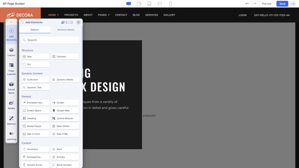 Frontend of Decora Template Frontend of Decora Template