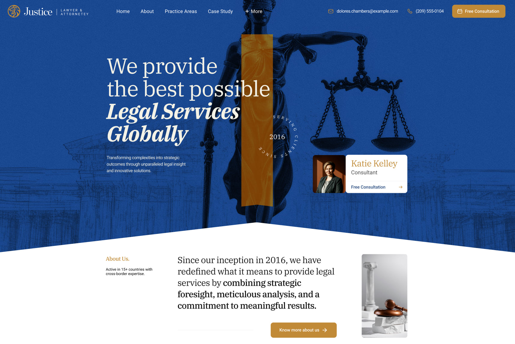 Justice - Professional Law Firm & Attorney Joomla Template