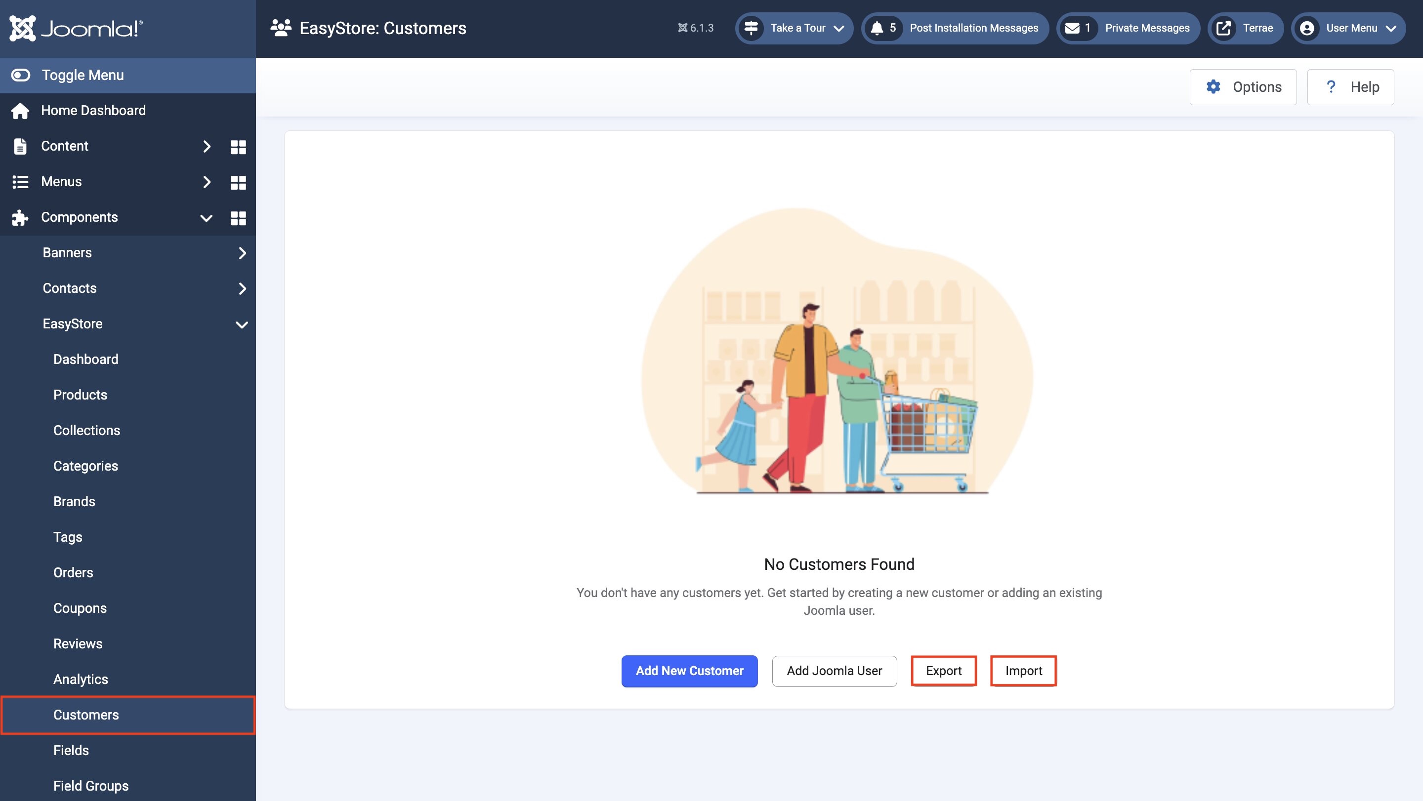 Importing and Exporting Customers Importing and Exporting Customers