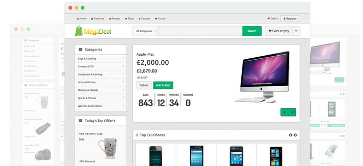 MegaDeal - Joomla 3.4 store template