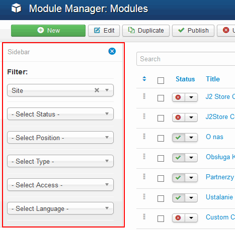 joomla 34 sidebar