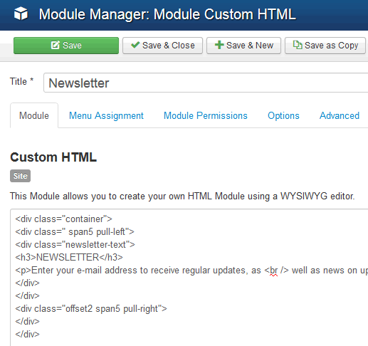 newsletter-custom-module