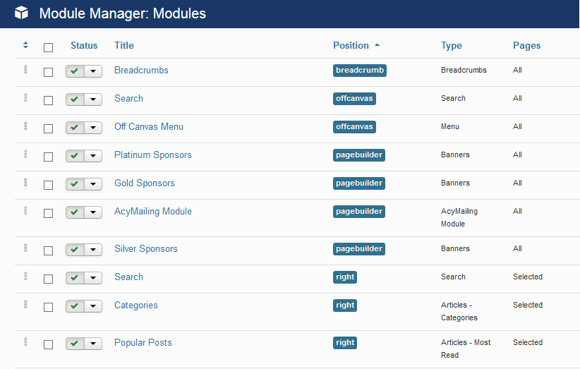 modules