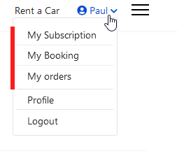 Profile Menu - with extra menu items